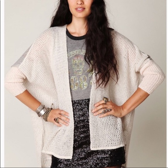 Free People Lace Inset Knit Cardigan - Picture 2 of 3